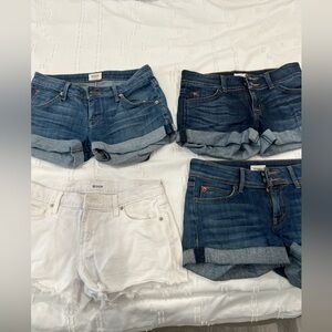 4 pairs of Hudson ‘s jean shorts